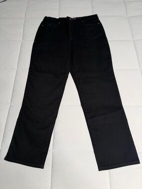 Gloria Vanderbilt Amanda Women's Size 14 Jeans Heritage Fit Black Stretch NWT